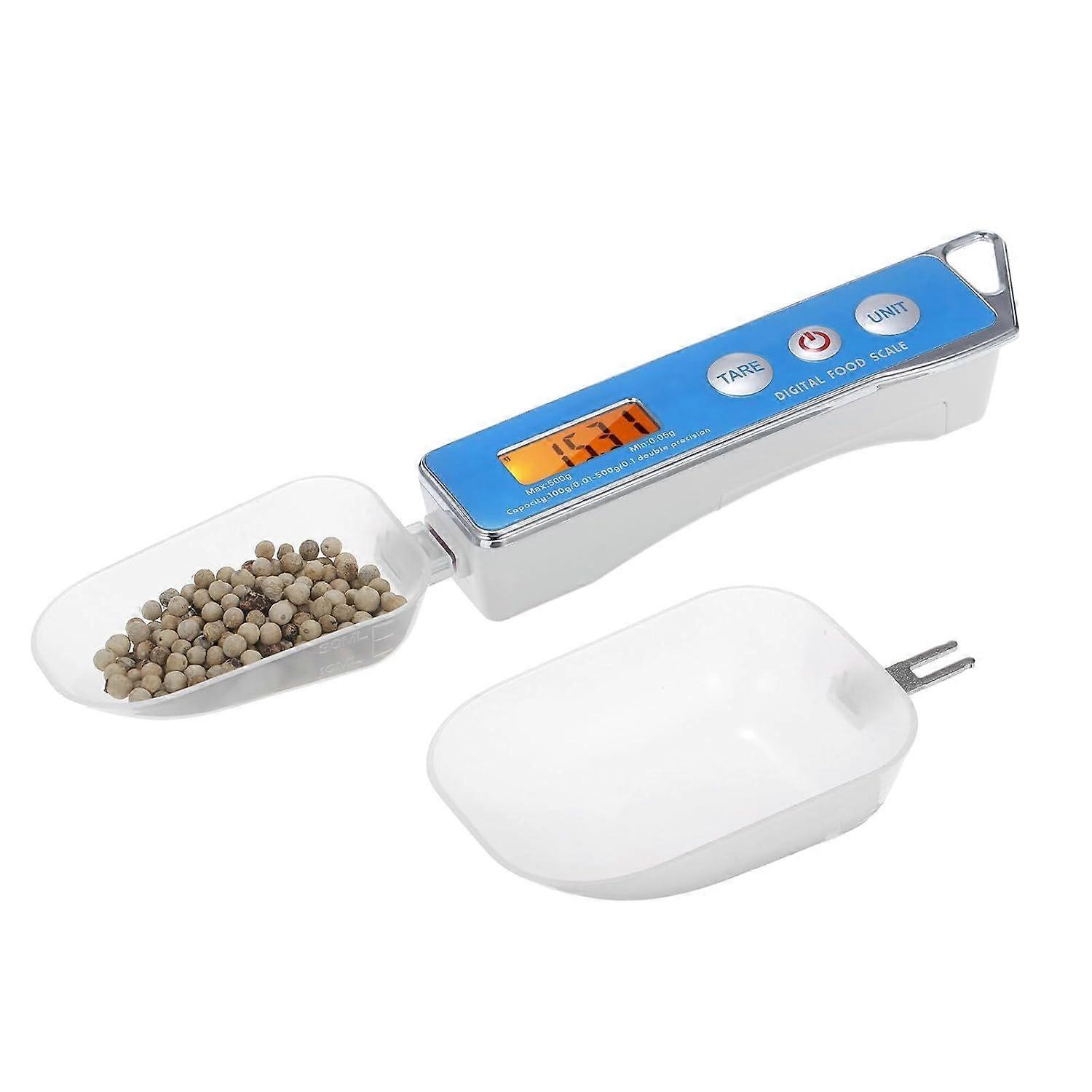 Digital Spoon Scale Electronic Measuring Spoon Scale Household Kitchen Spoon Scale Food Scale with Tare Function ty 0.05g to 500g Support Unit g/oz/gn
