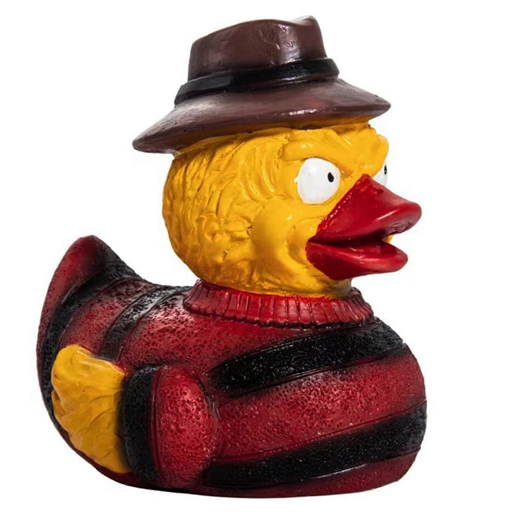 Goth Satanic Duck Horror Movie Ornaments, 3D Handmade Spooky Duck Statues for Halloween Home Decor, Unique Collectible Design