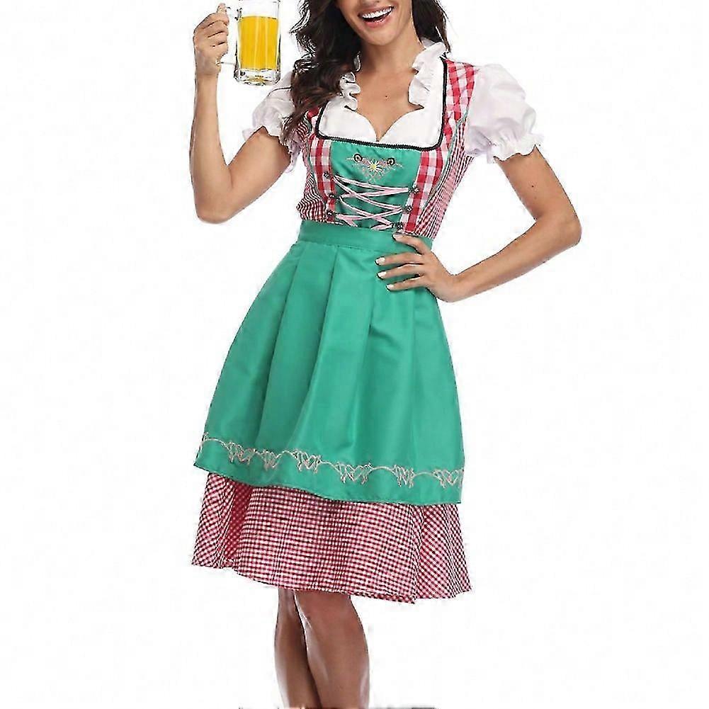 جديد وصول المرأة التقليدية مهرجان أكتوبر زي الألمانية البيرة وينش Dirndl اللباس مع زي تأثيري المئزر