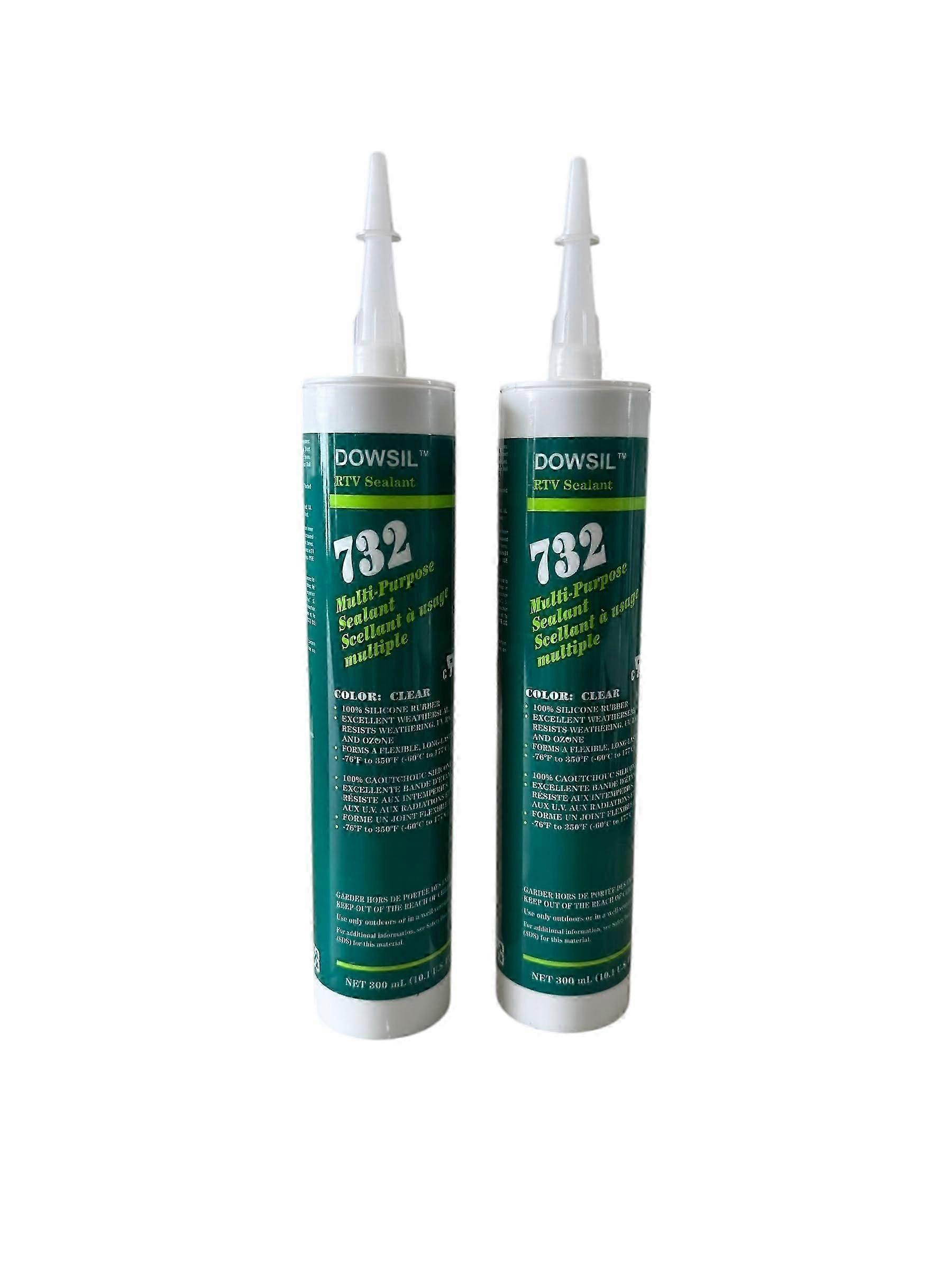 732 Sealant Silicone Clear 10.1 oz (2Pack)