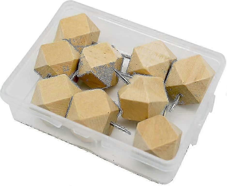 Ensemble de 9 pouces en bois avec pointe en acier