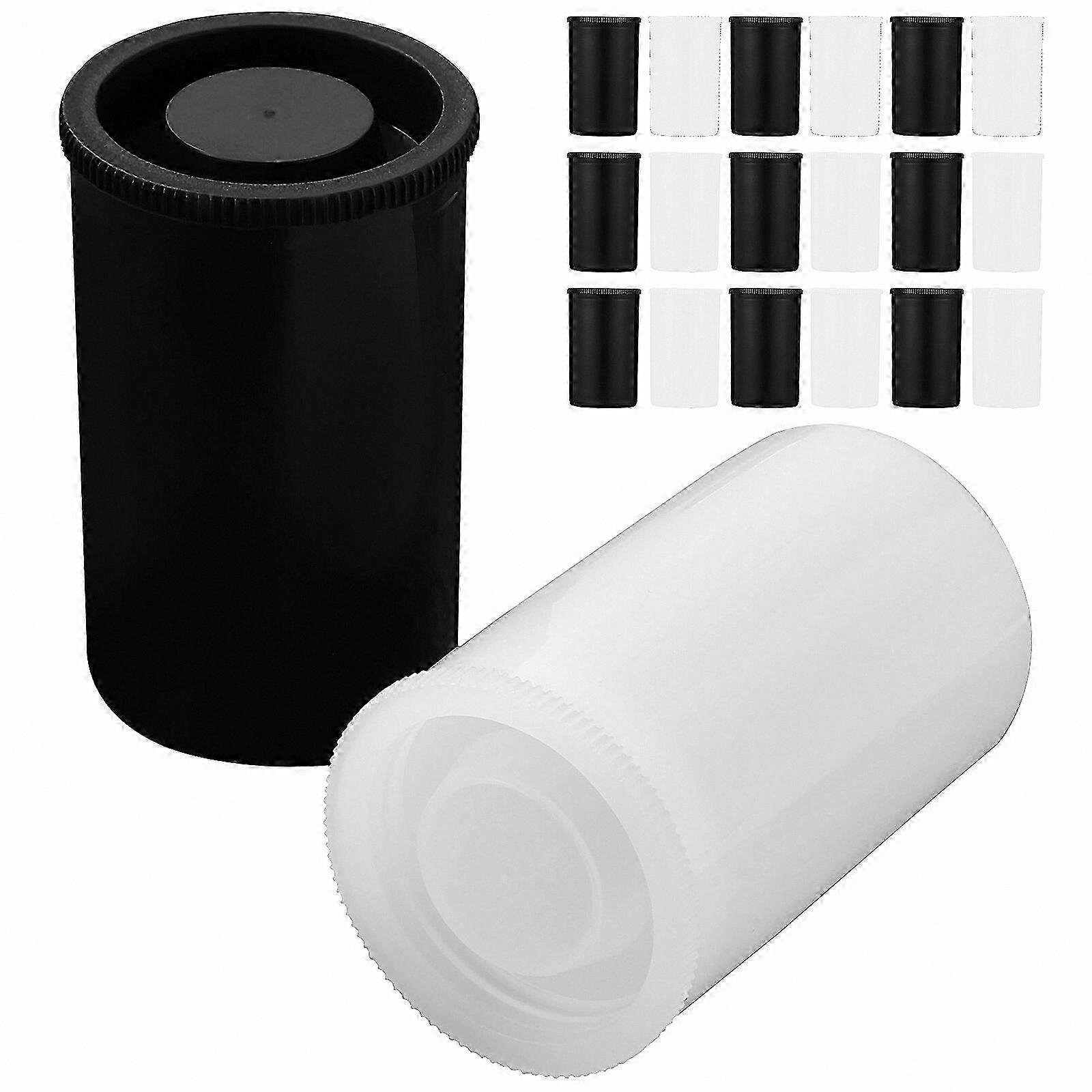 20 Pack Empty Canisters for Film Reels Storage Organization Containers Camera Accessory Organization Solutions