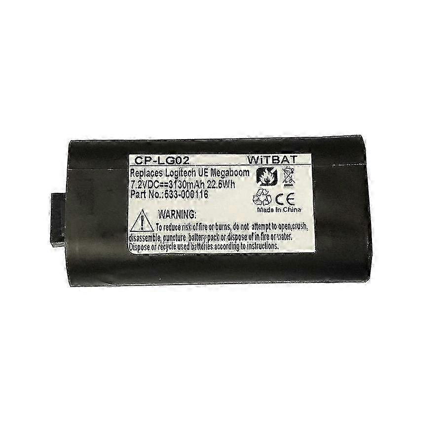 Speaker battery for Logitech UE Megaboom Bluetooth device 533-000116