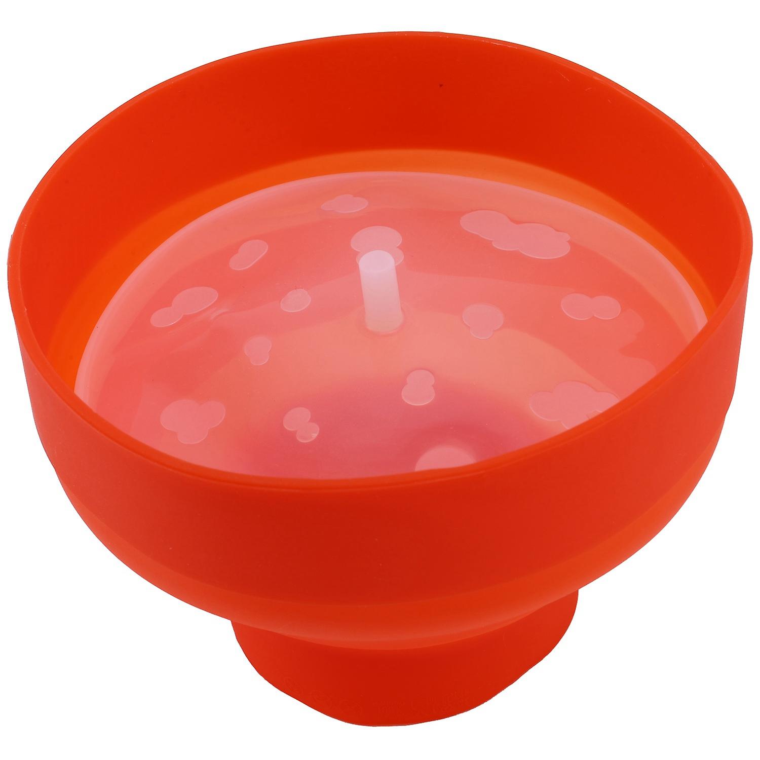 Popcorn Microwave Silicone Foldable Red Kitchen Easy Diy Popcorn Bucket Bowl Maker with Lid