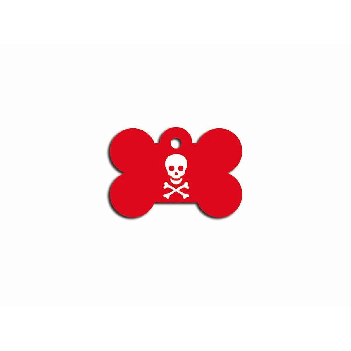 Identification plate Imarc Bone Red