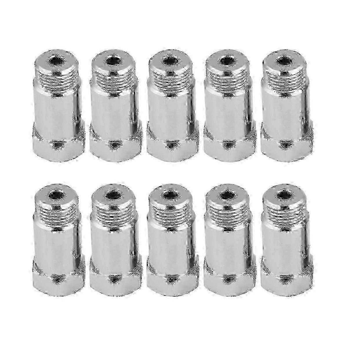 10 stk. O2-sensoravstandsstykkeadapterforlenger forlengelse rett 45 mm M18x1.5 forlengelsesavstandsstykkeforlenger C