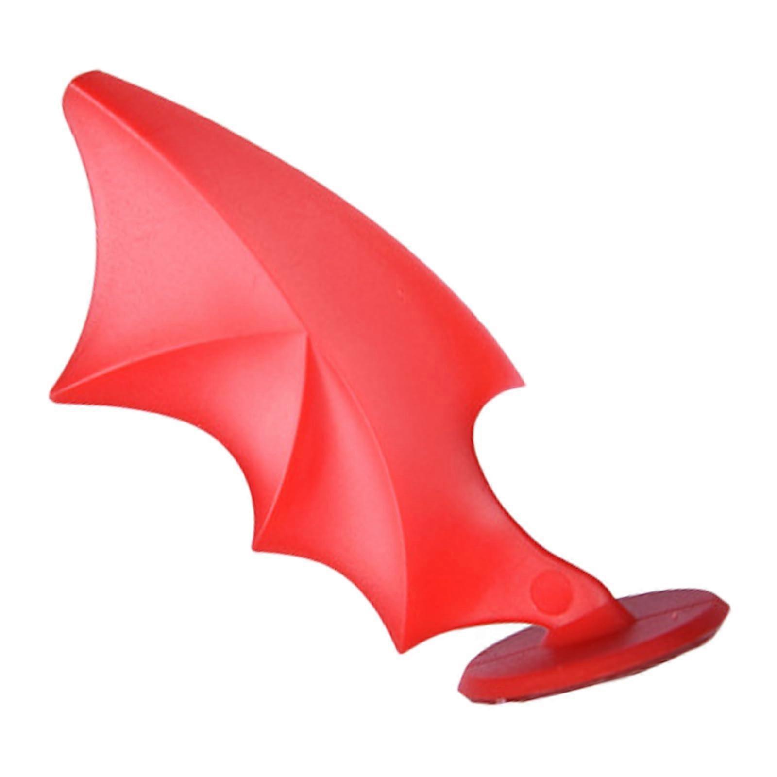 Unique Motorcycle Ski Helmets Adornment Decorations Devil Wing Adhesive Accessories For Bikers Red Compatible Helmets