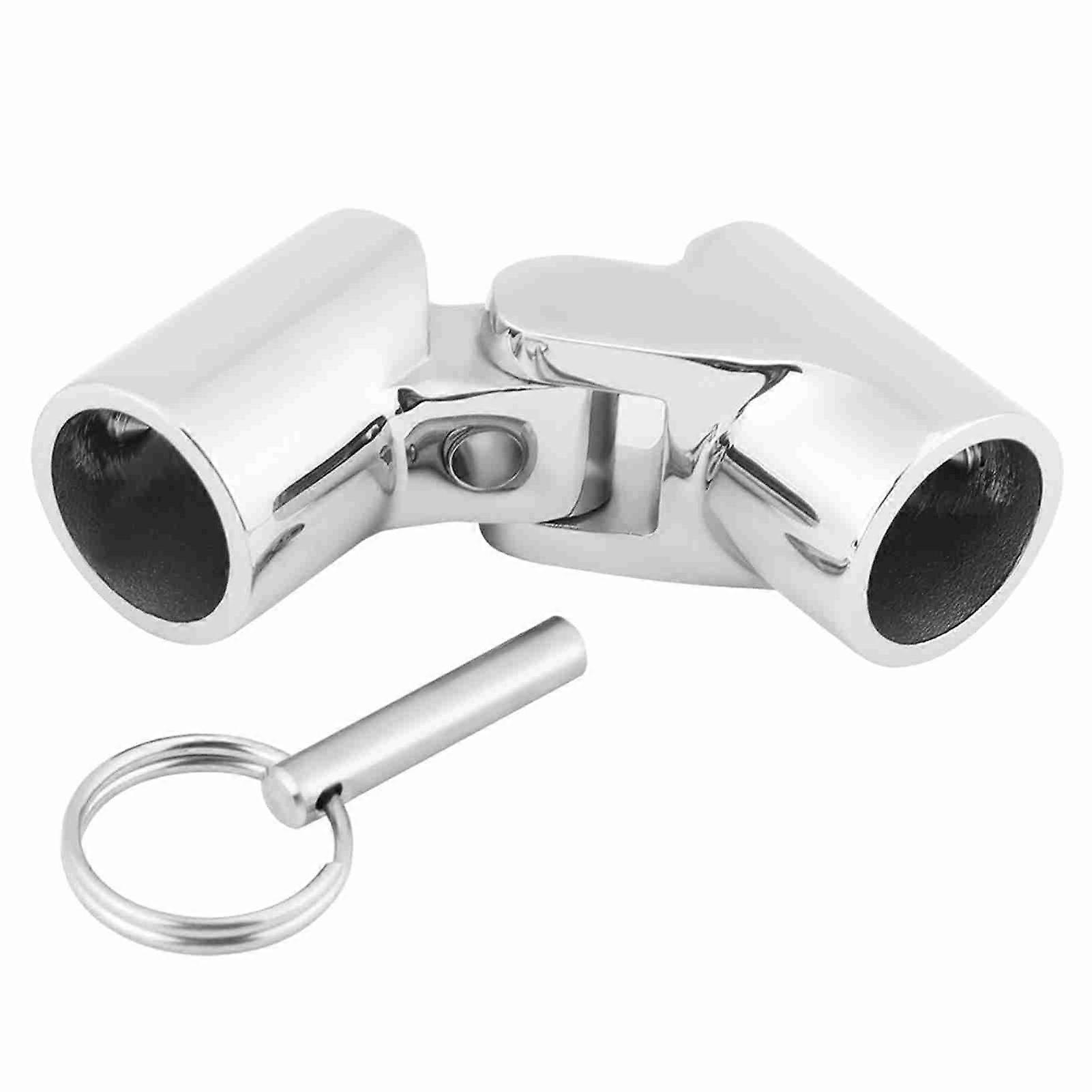 Marine Stainless Steel Folding Swivel Coupling Tube Pipe Connector Boat Hardware Fitting22mm
