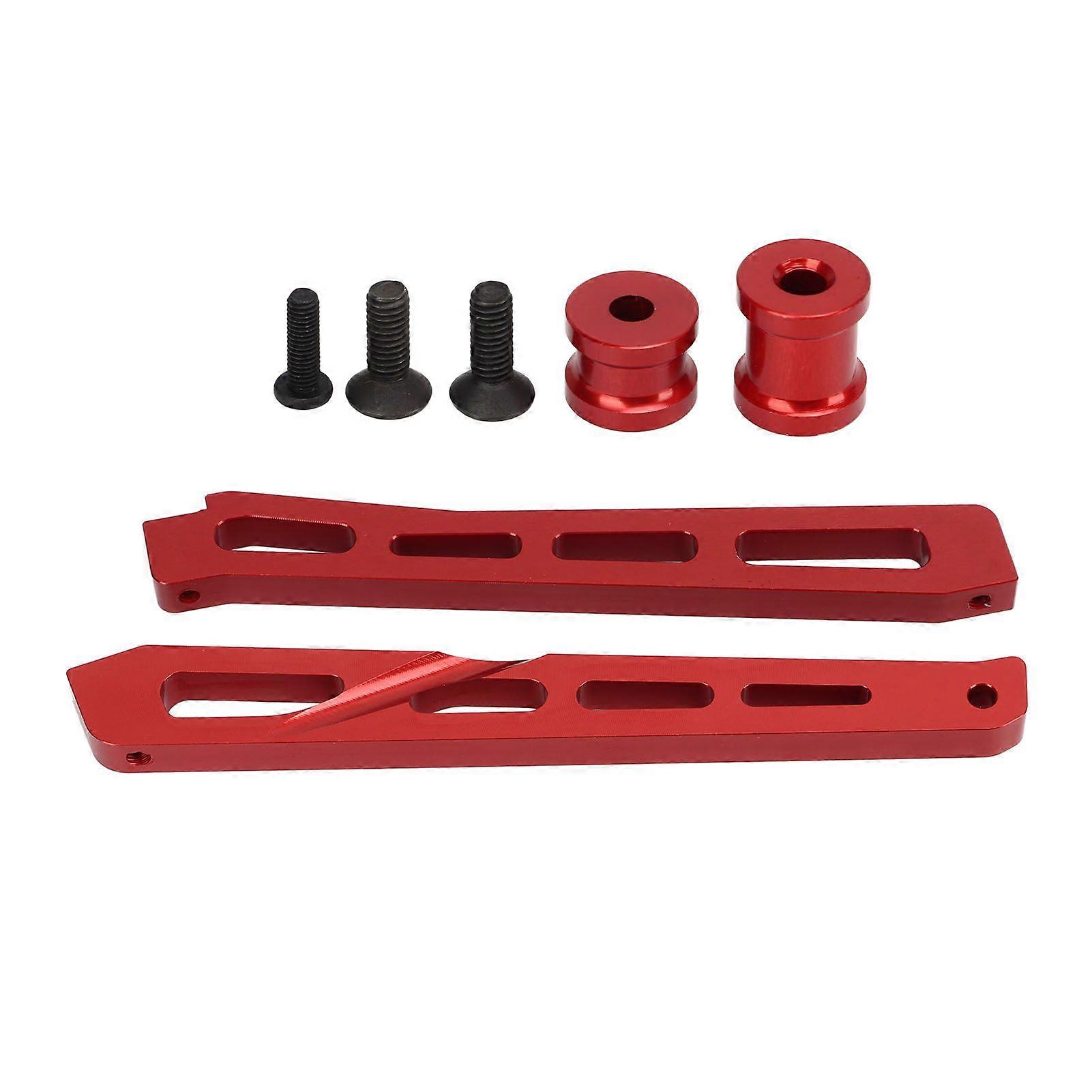 Metal RC Front Rear Chassis Brace Aluminum Alloy Front Rear Chassis Brace Support Upgrades Part for ARRMA 1/7 1/8 RC Car Red