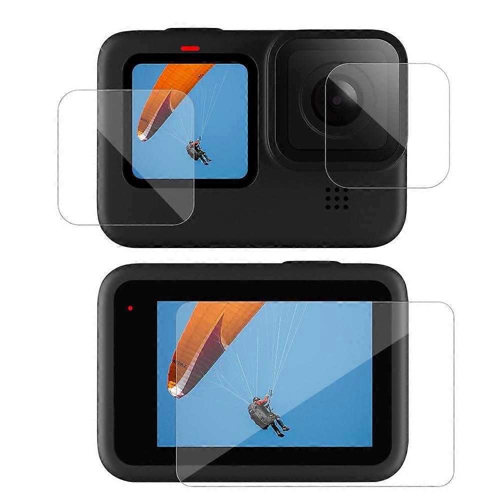 TELESIN Lens+Front and Back LCD Display Tempered Glass Film for GoPro Hero 9/10/11
