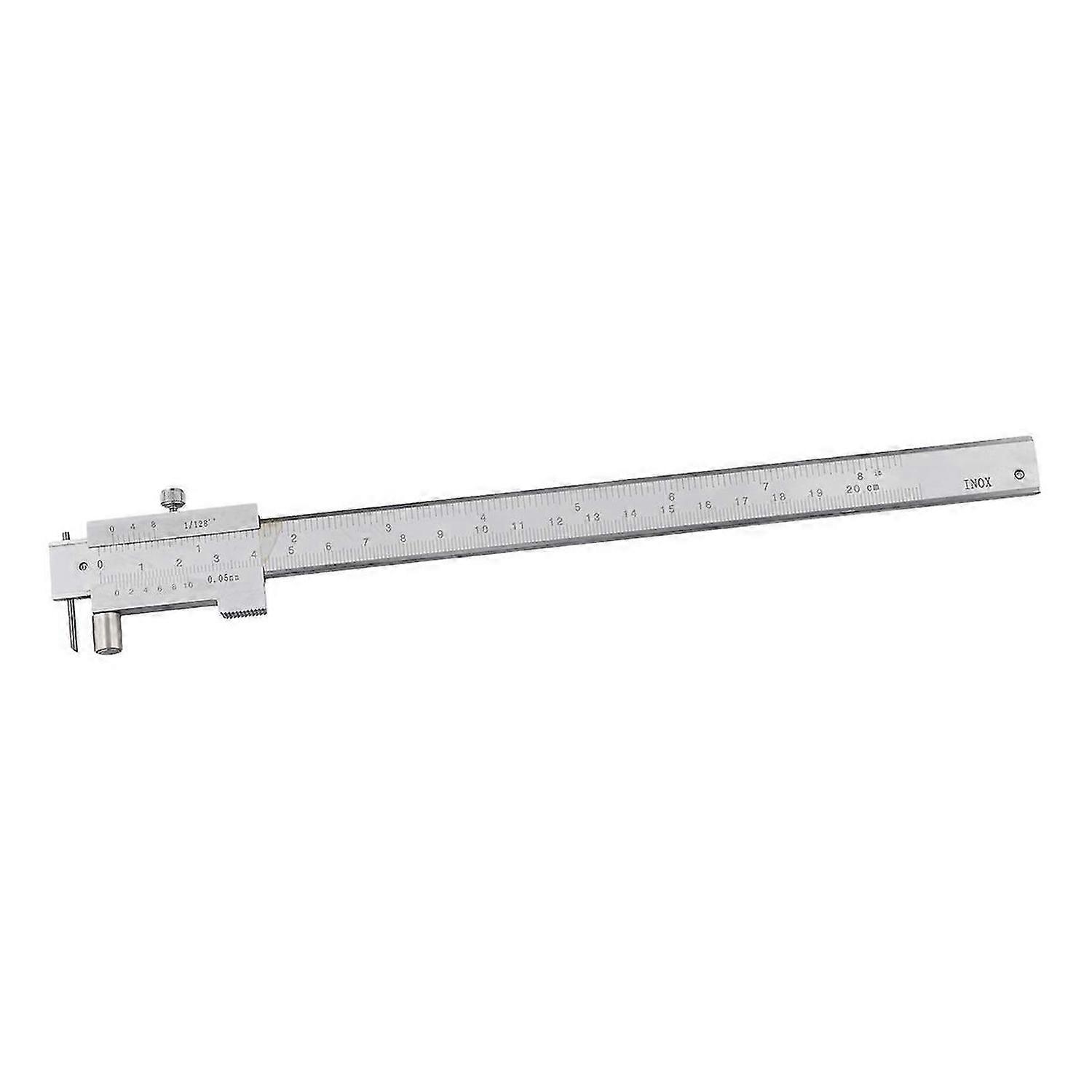 0-200mm Marking Vernier Caliper with Carbide Scriber Parallel Marking Gauging Ruler Measuring Instru