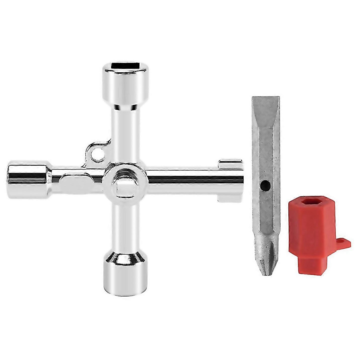 For 4 In1 Meter Box Key Gas Key Meter Key Multifunctional Utilities Key For Electric Cupboard Cabine