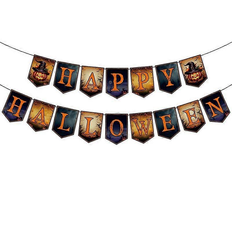 Halloween Decoration, Style: Alphabet Pull Flags
