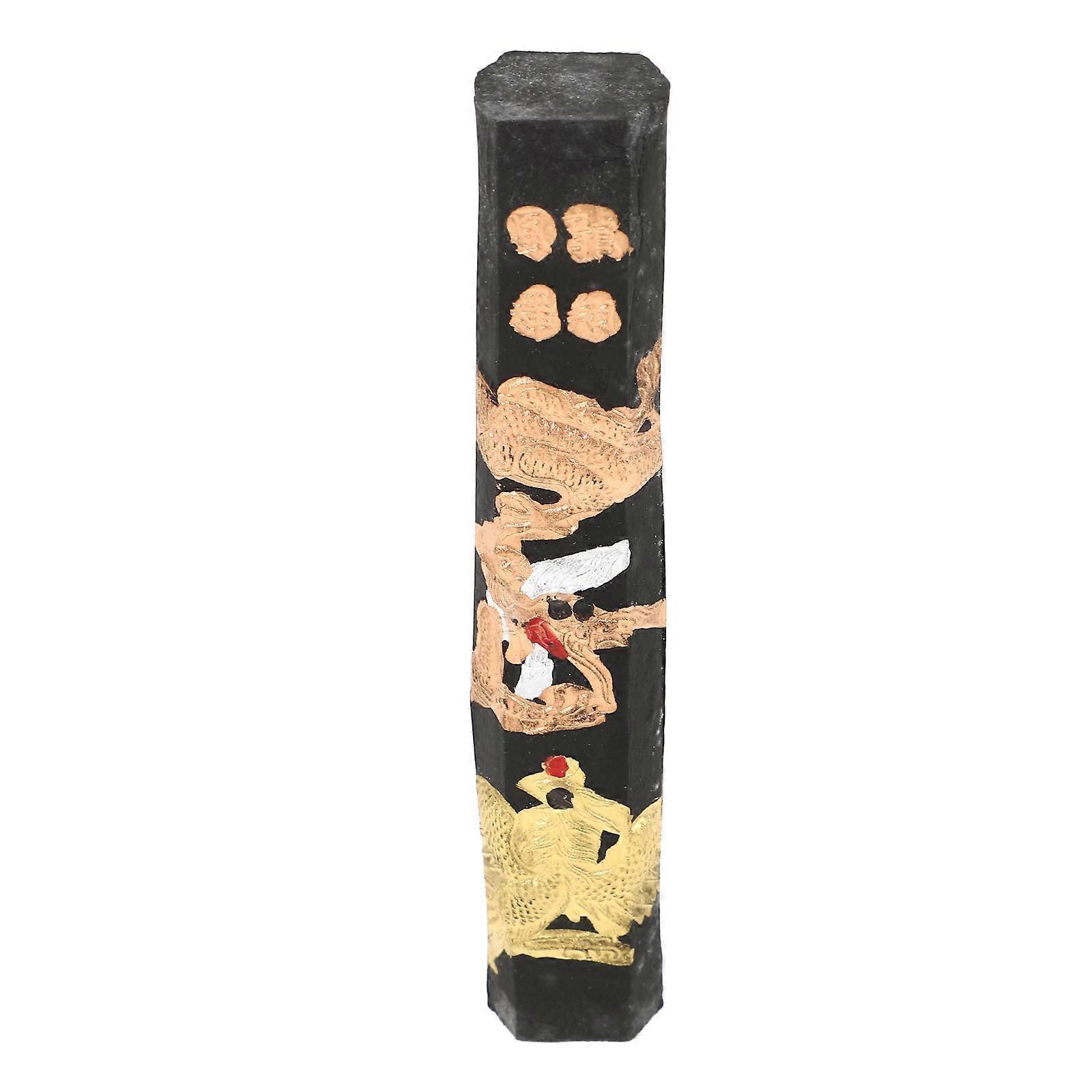 Grinding Traditional Chinese Ink Stick for Students and Collectors Assorted Color Round Edges 1Pcs