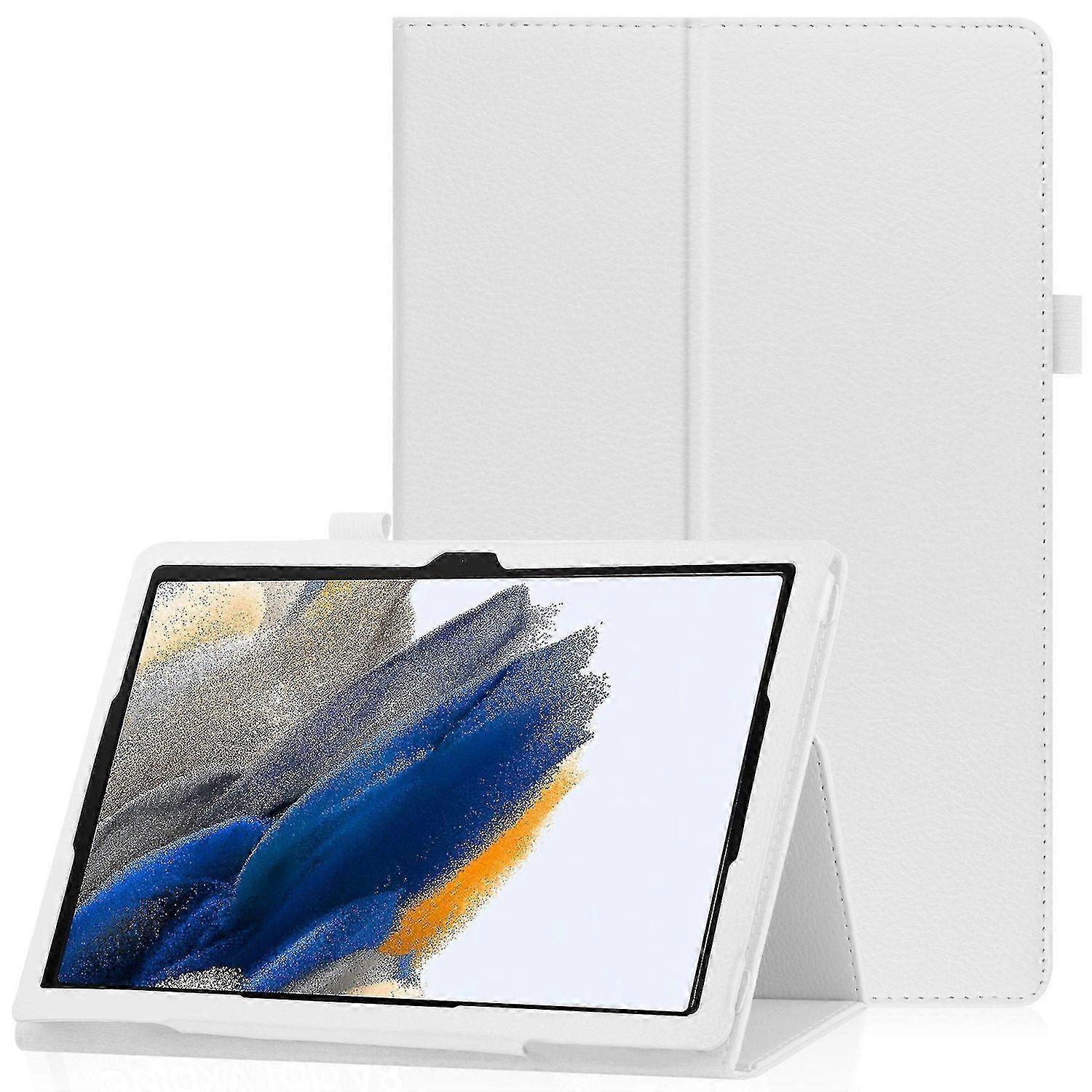 For Samsung Galaxy Tab A8 10.5 (2021) Litchi Texture Tablet Case Pu Leather Protective Cover With Au