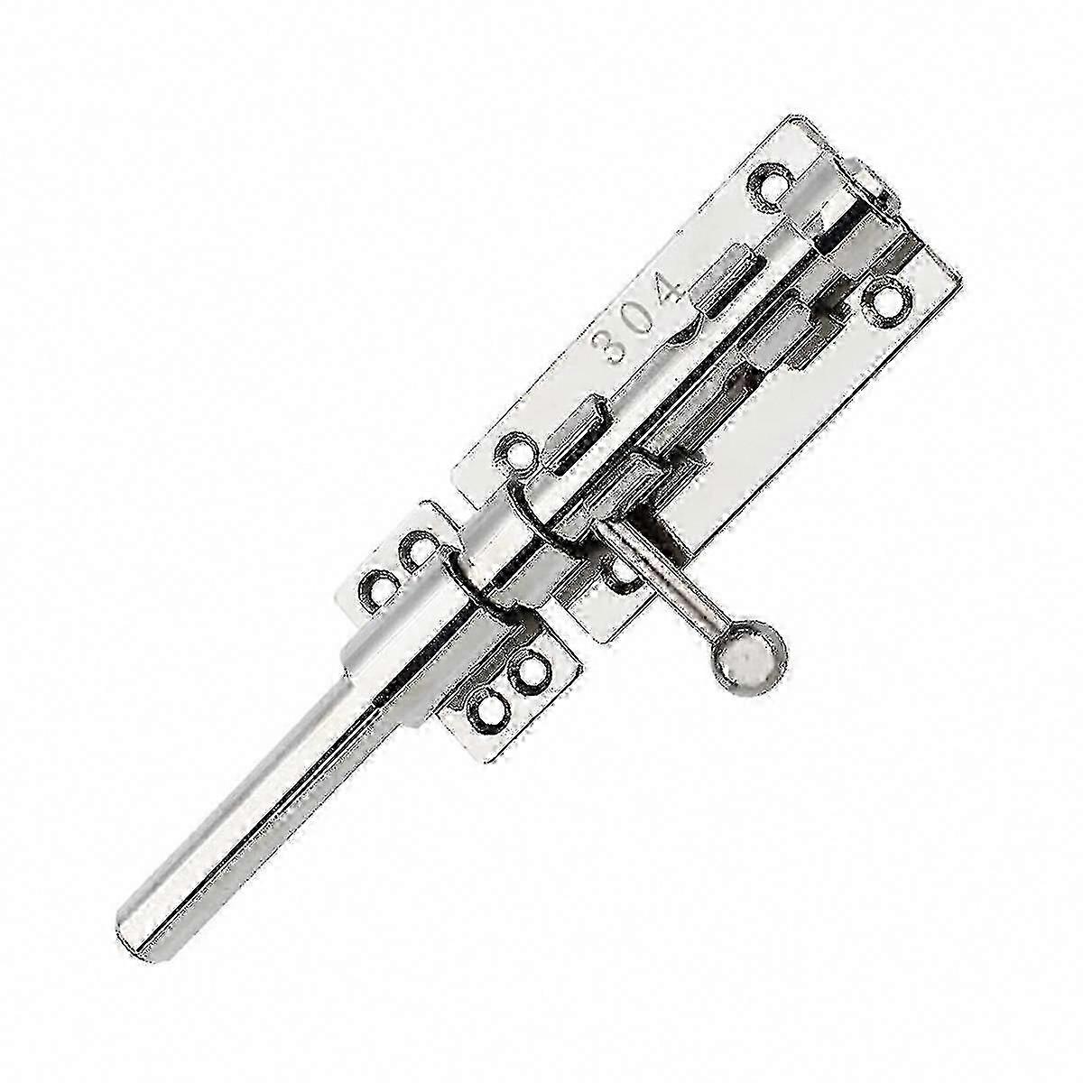 Slide bolt lock hardware for thickened door and gate security