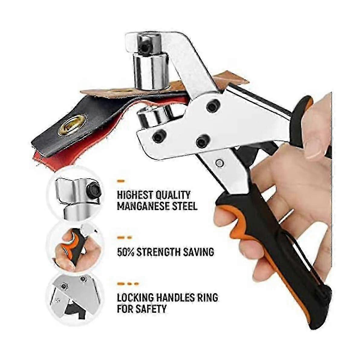 Eyeletpliers For Tarpaulins,eyeletpliers Set With 300eyelets (diameter 10 Mm),eyeletpliers 10 Mm Fo -QH