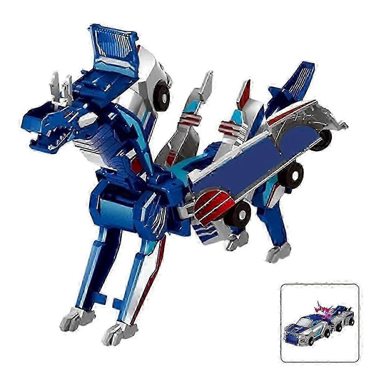 Magic Transformation Super Combination Car Toy 2 in 1 Kids Magnetic Collision Transforming Car Diy Toy Gift for Kids A