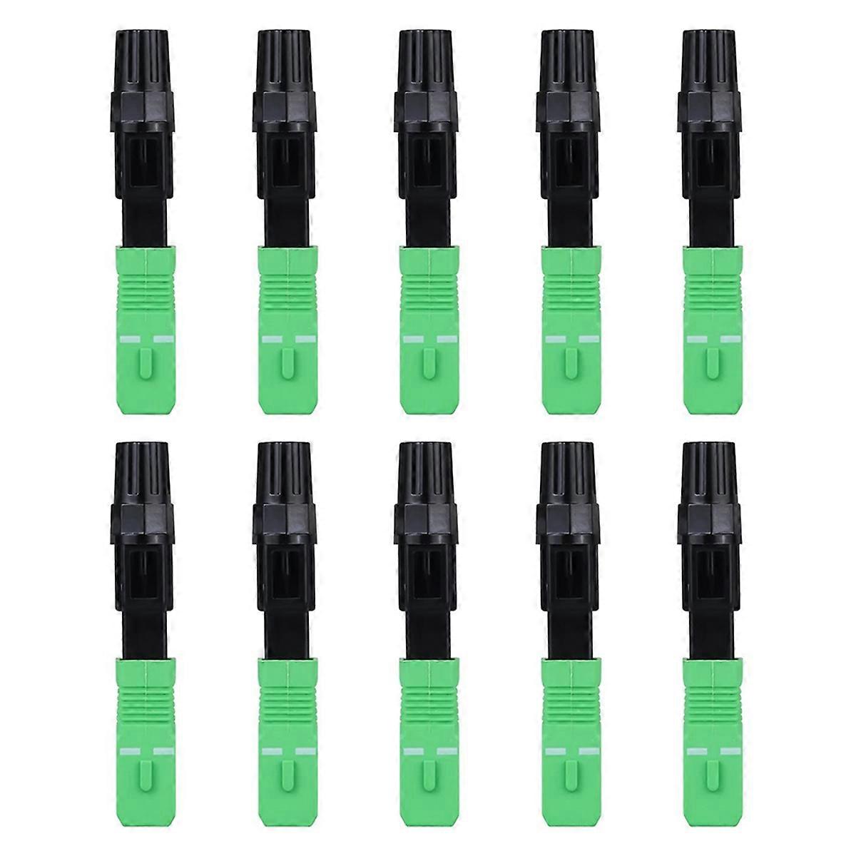 10pcs SC Optical Fiber Fast Cold Quickly Connector Optic Cable Adapter Singlemode