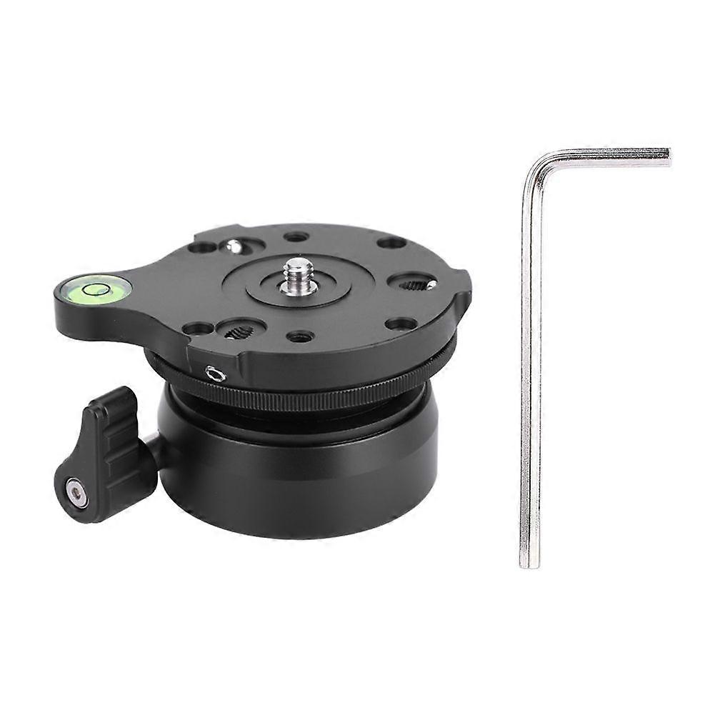 DY-60N Tripod Head Leveling Base Leveler Adjusting w/ Bubble Level for DSLR Camera DY-60A 1/4