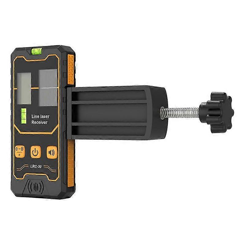 Laser Receiver for Laser Level 50m/164ft Working Range with Double Horizontal Bubbles Green Laser and Red Beam Detector Outdoor Level Accessories for