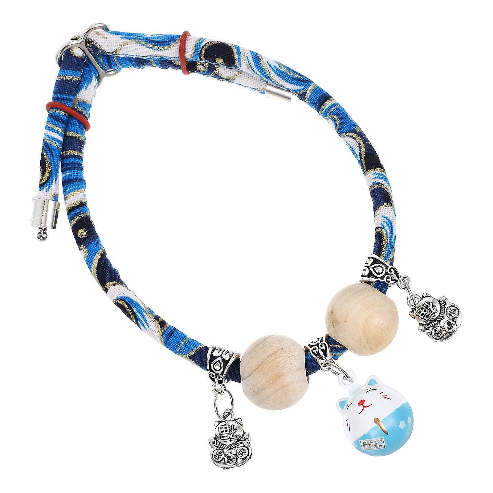 Pet Collar Cat Collar with Bell for Adjustable Cotton Rope and Bell
