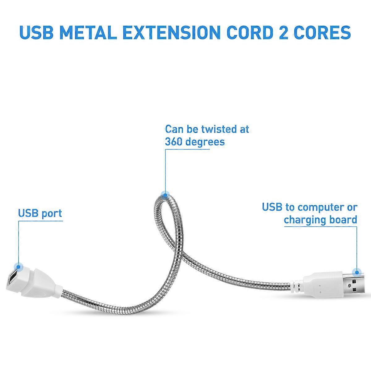 2Pcs Fashion USB Keyboard Lighting Lamp Compact Design For Students Office Workers Energy Saving Utility
