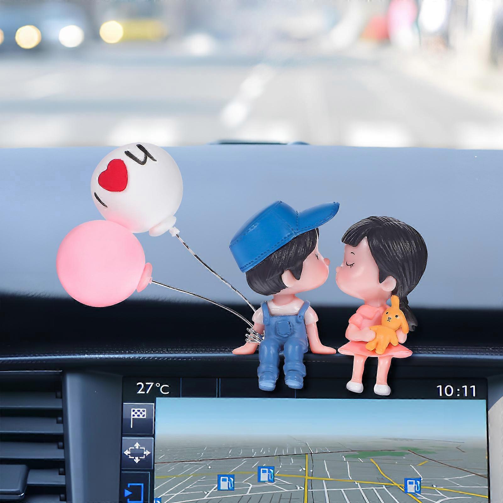 Romantic Couple Crafts Dashboard Decorations For Cars Special Occasion Gift Assorted Color Figurine Shape 5 Pairs