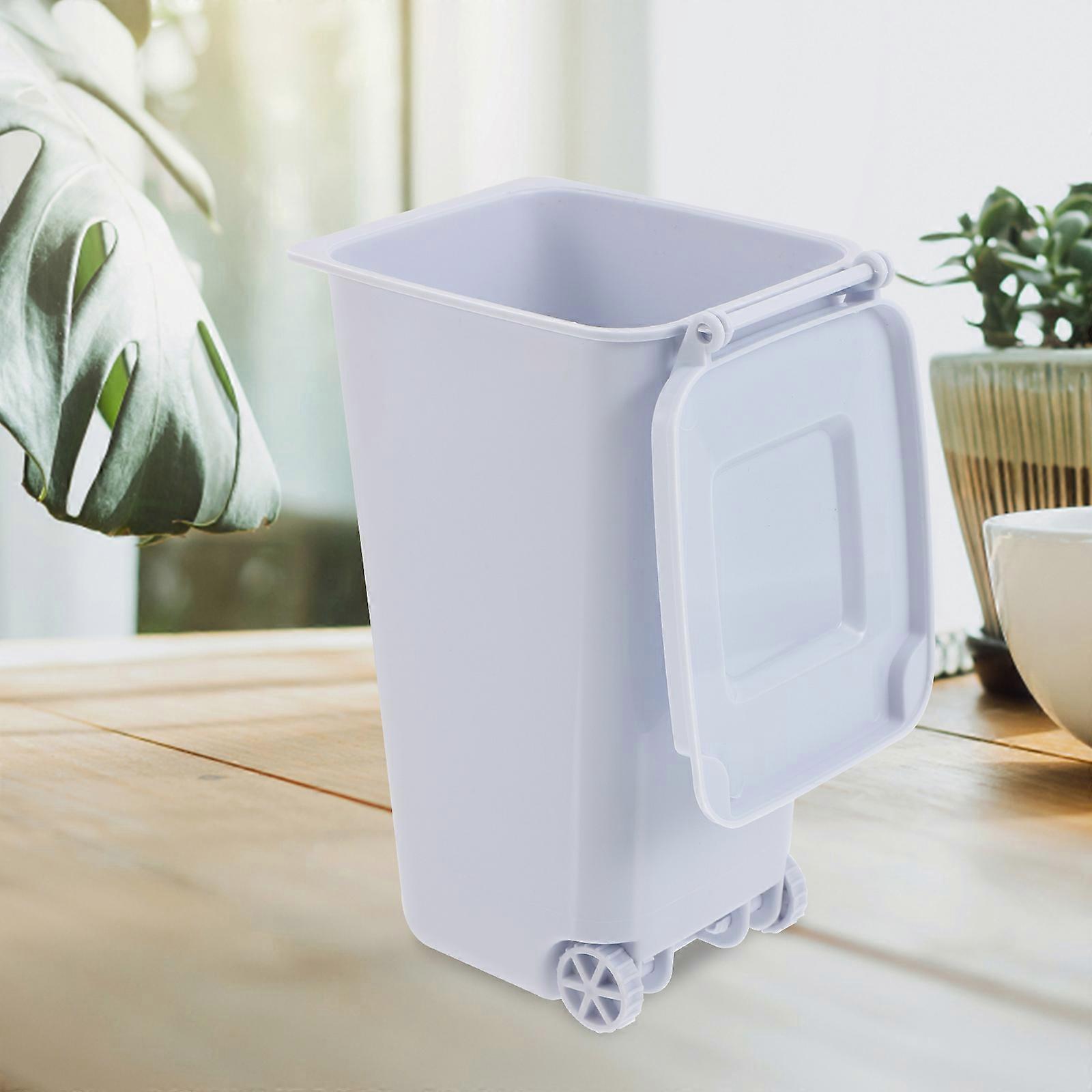 Mini Trash Can for Desk Clamshell Desktop Trash Can for Storage Use 20Pcs