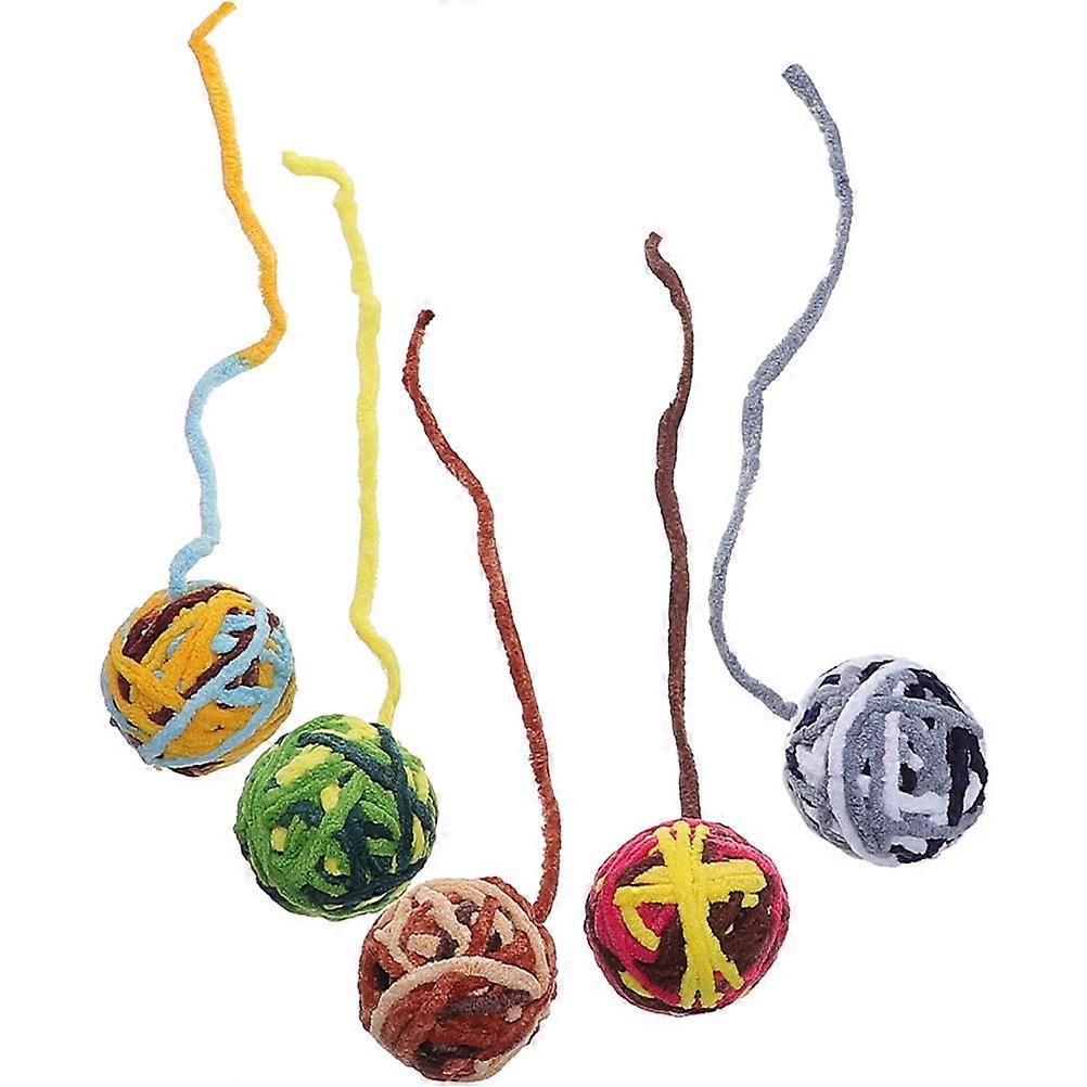 Cat Plaything 20 Pcs Portable Cat Balls Interesting Kitten Ball Toys For Indoor Play Assorted Color Exercise