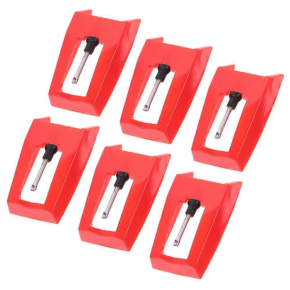 Phonograph Needle Stylus Attachment Vinyl Record Playing Turntable Accessory 6Pcs Durable Performance