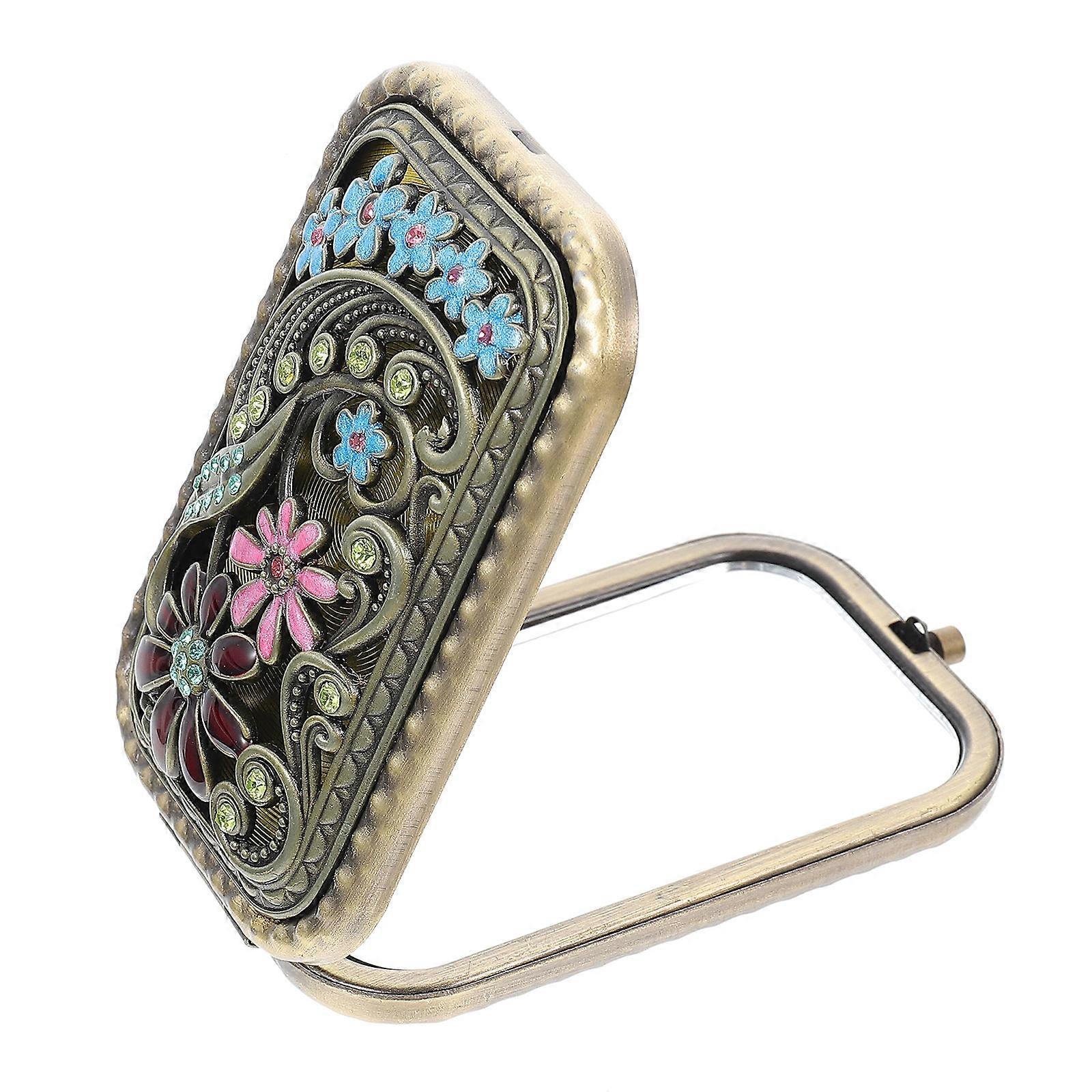Delicate Makeup Mirror Compact Folding Mirror for Makeup 3Pcs