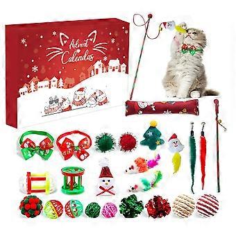 24-Day Countdown Advent Calendar Cat Toy Blind Box Set