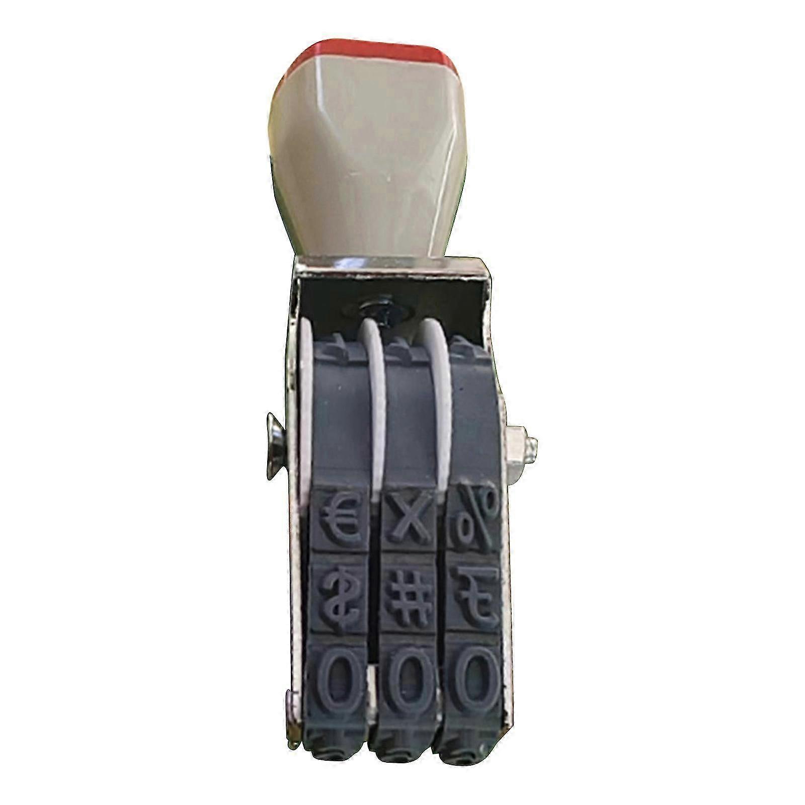 Rotating Number Stamp 0-9 Adjustable Plastic Date Stamp with Digits