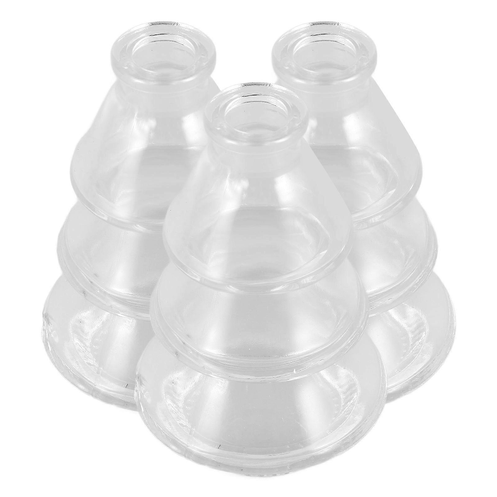 Glass Hydroponic Vase Transparent 3Pcs for Storage Use Home Decoration