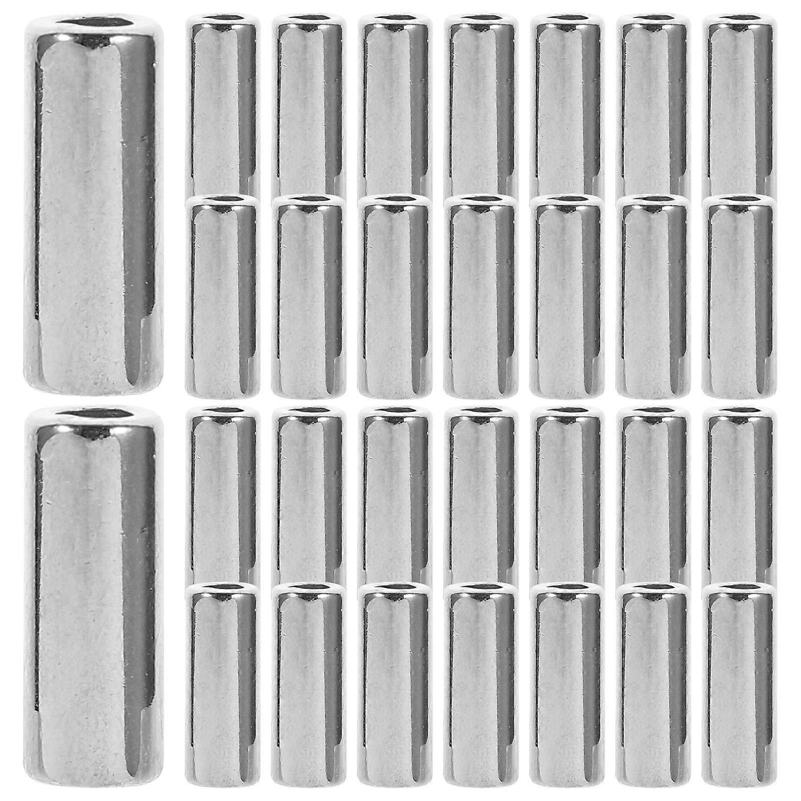 DIY Macrame Hanging Plants Holder Tube Bead 90Pcs For Outdoor Use 2X0.7Cm Smooth Surface Design