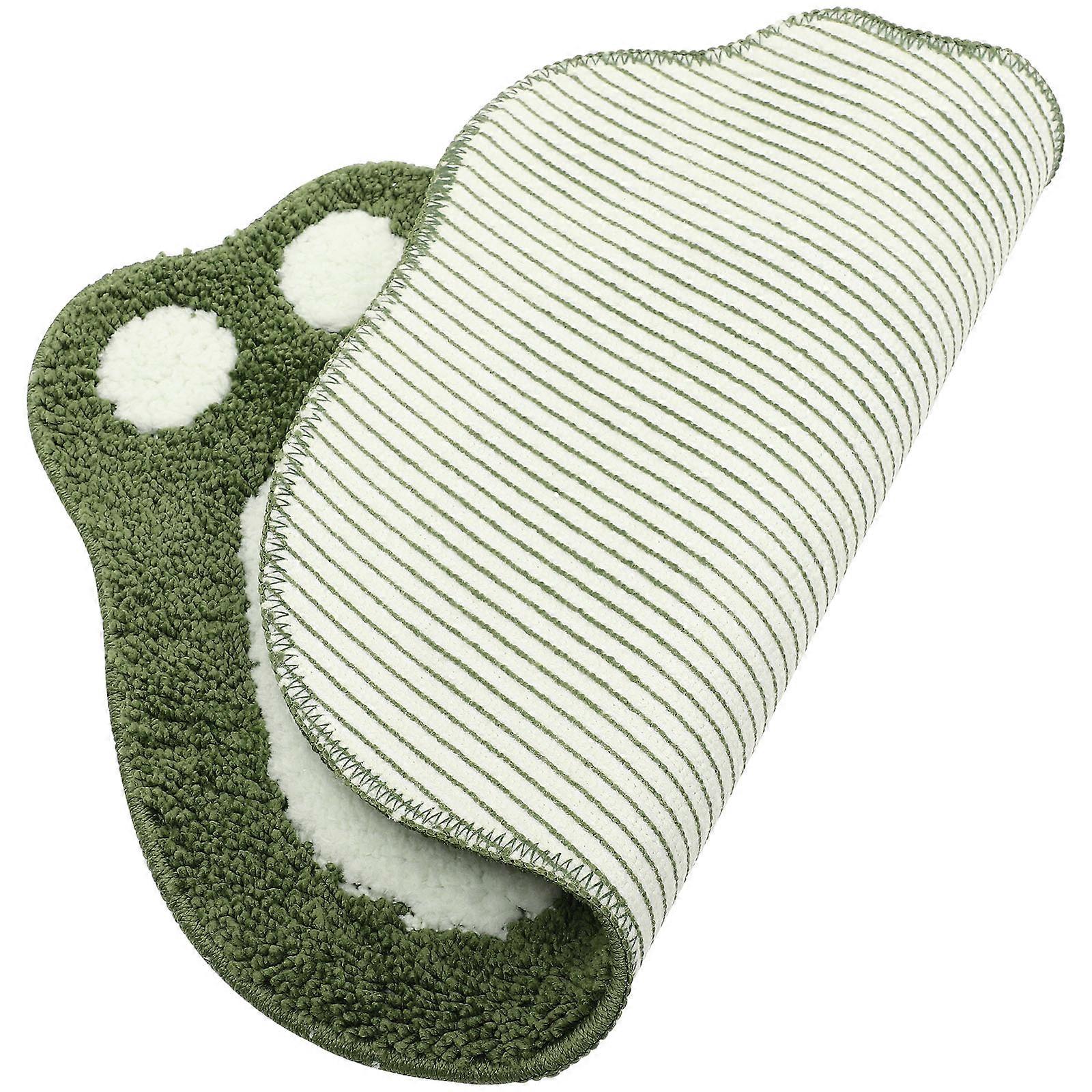 Bathroom Pad Cartoon Footprint Decor for Home Use 3Pcs Set