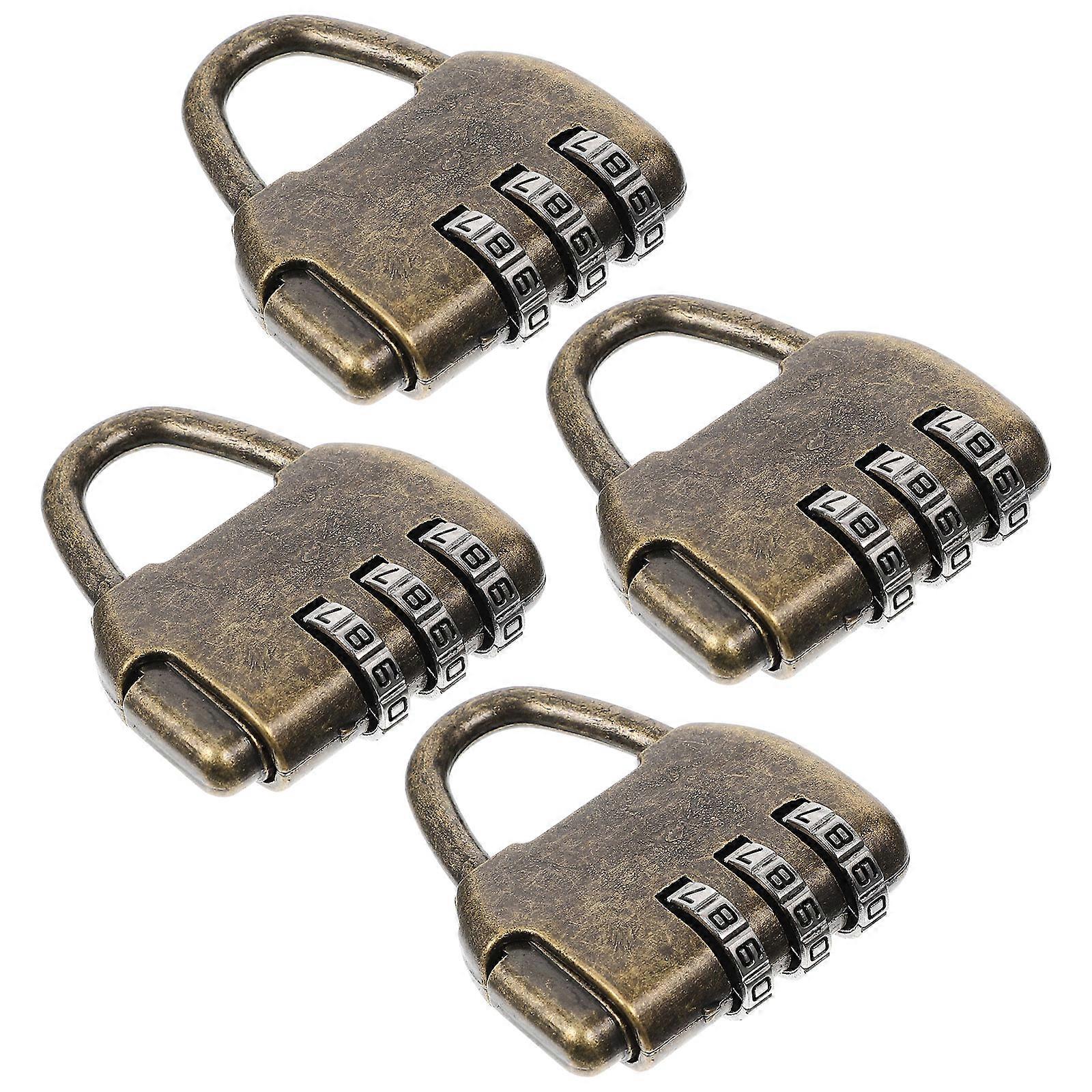 Combination Lock for Home with 12Pcs Antique Retro Padlocks