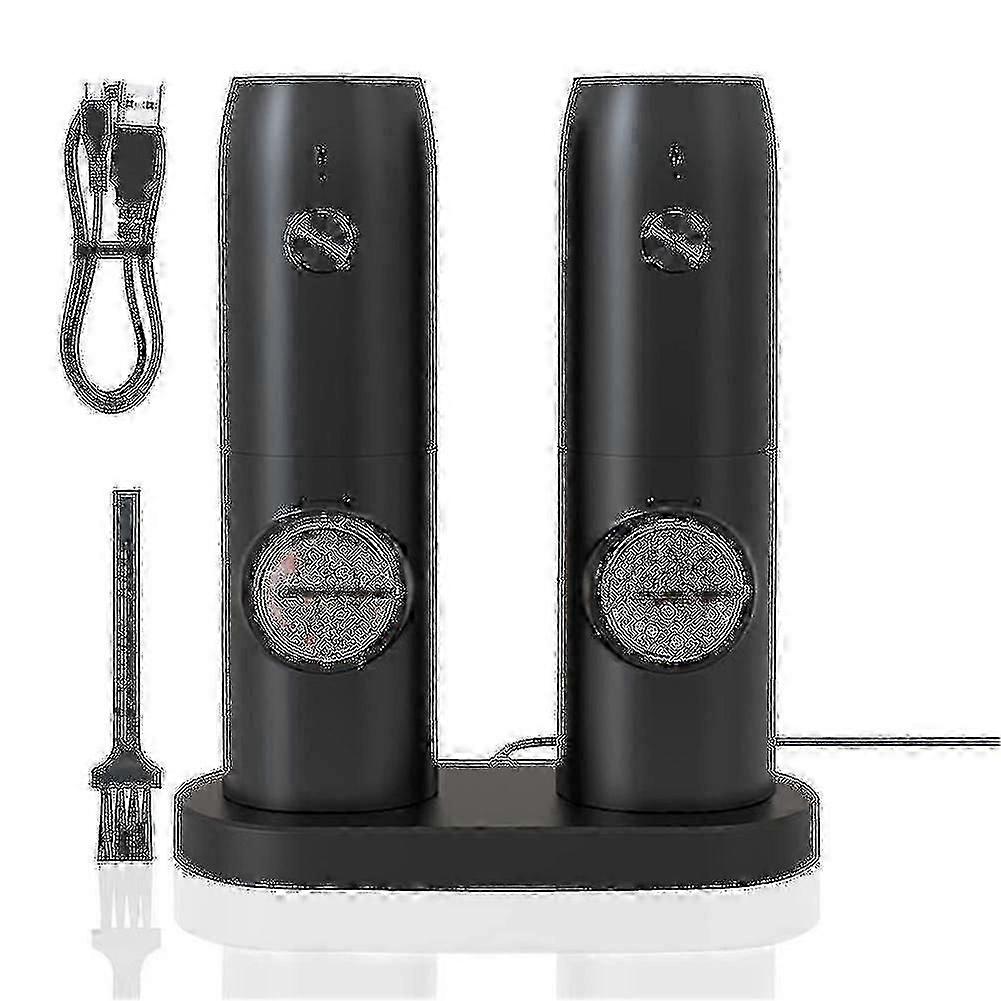 Adjustable Coarseness USB Rechargeable Electric Salt & Pepper Grinder Set