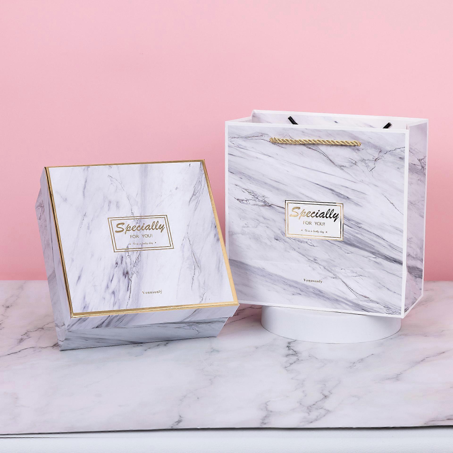 1-4 db-os stílusú, márványmintás ajándékdoboz születésnapi ajándékcsomagolás ajándékdoboz üres doboz közepes méretű esküvői ajándékdoboz