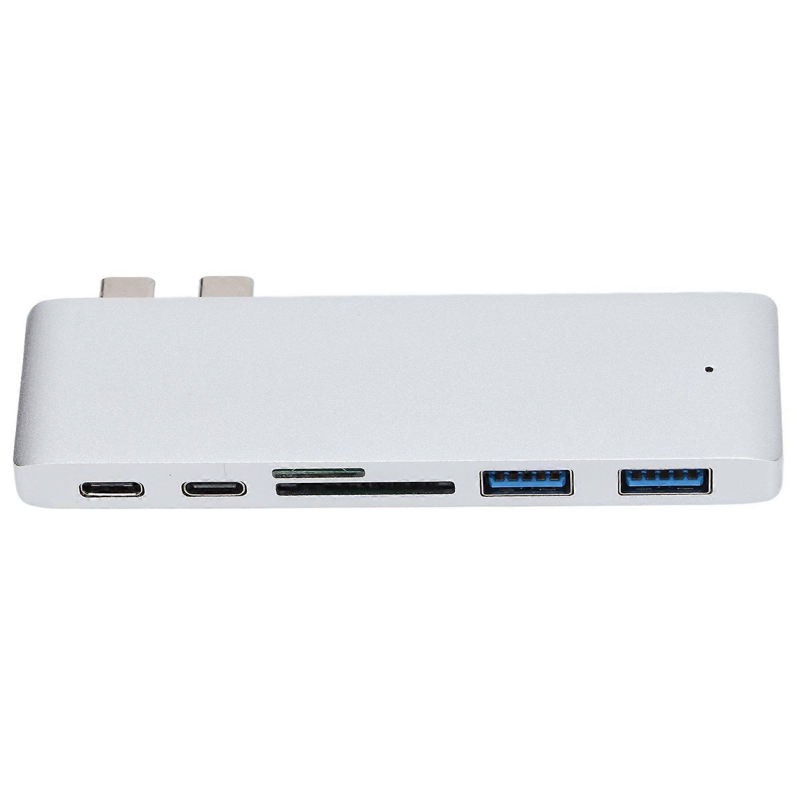 USB C Hub 6 in 2 Simultaneous Connection Large Scale Expansion 5 Gbps Docking Station