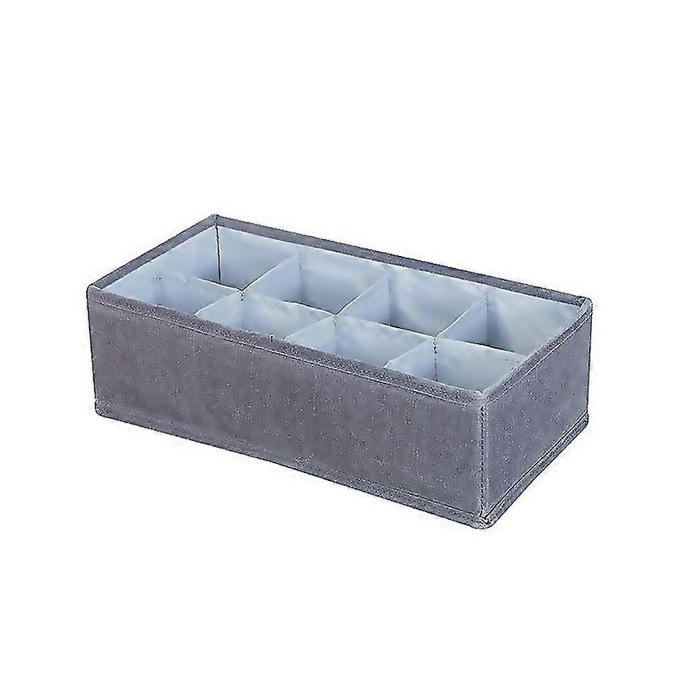For Foldable Drawer Clothes Storage Box Spec 8 Grids Gray