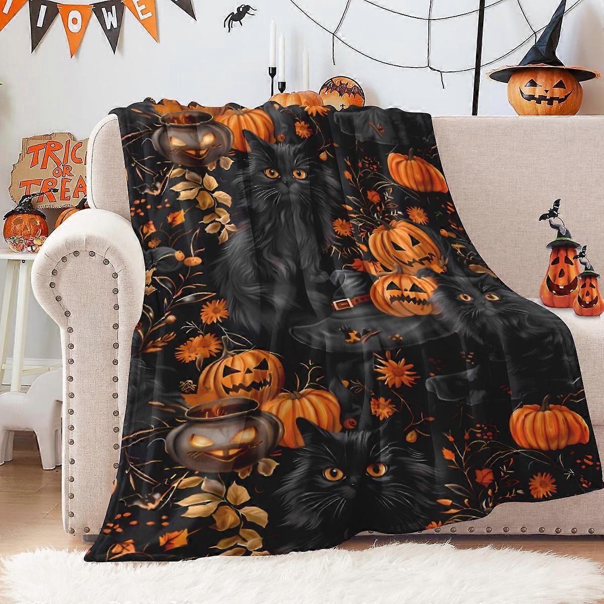 Halloween flannel blanket comfortable soft sofa cover blanket