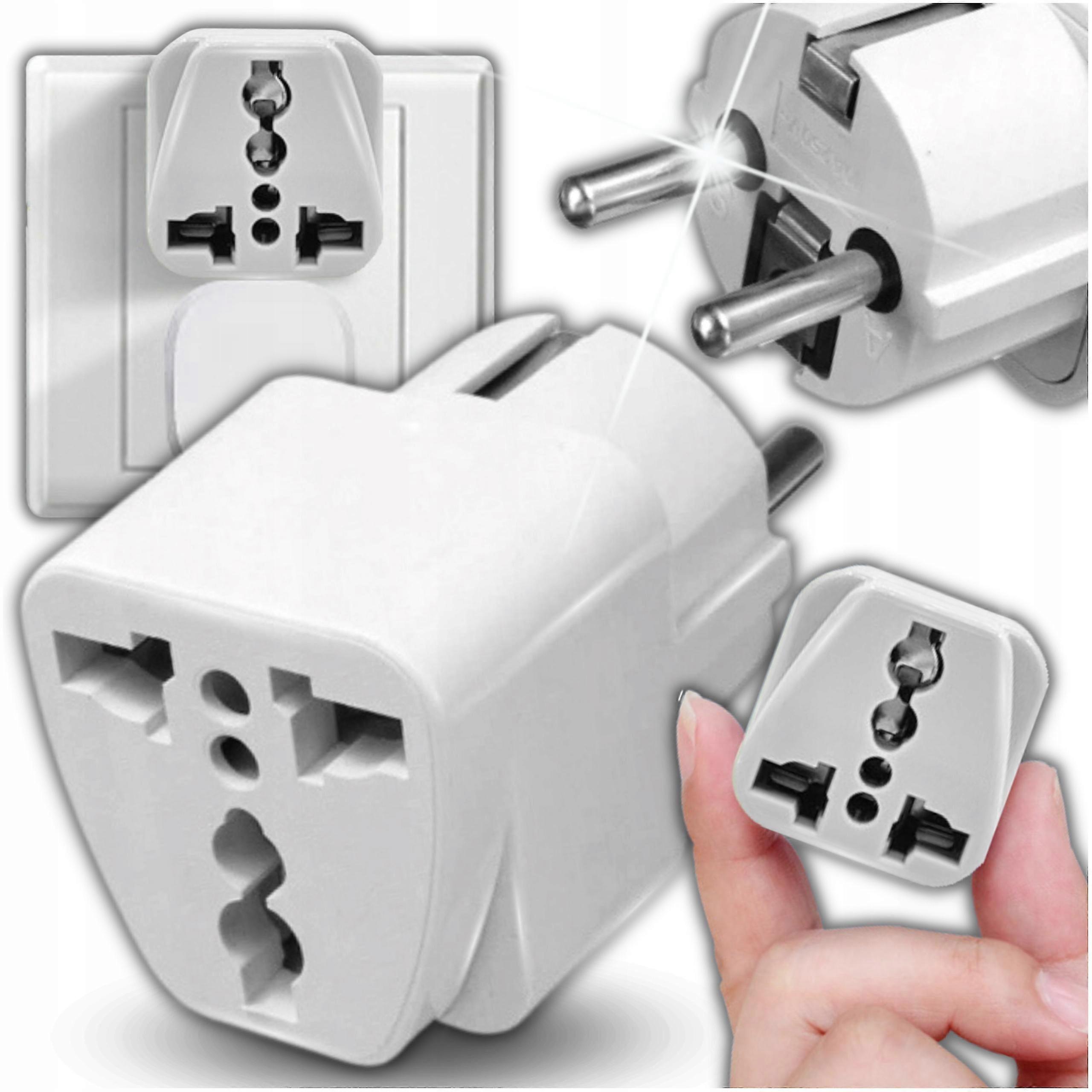 25-26 Adapter Converter Uk Pl Plug Socket