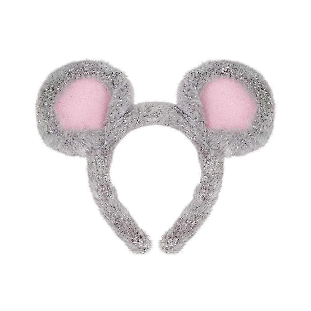 Αυτιά ποντικιού κεφαλόδεσμος: Πλούσιο αυτί ζώου για πάρτι γενεθλίων αγοριού κοριτσιού - Κοστούμι Cosplay αρουραίου για πάρτι αποκριών καρναβαλιού με θέμα το Halloween - καλό