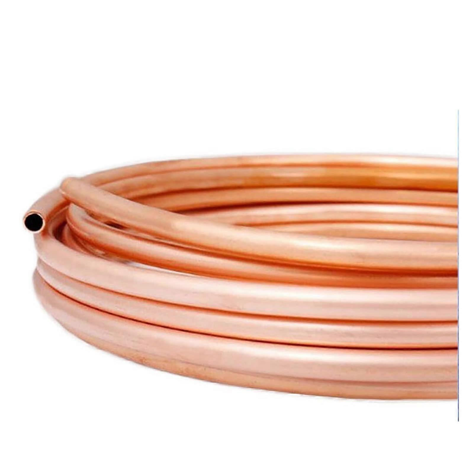 Copper Wire Solenoid 5 Meter 8mm x 1.5mm T2 Soft Copper Tube 99.9% Pure for Electrical Projects and DIY Applications