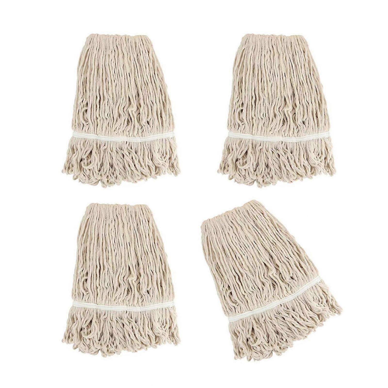 4Pack Cotton Thread Mop Pads Efficient Floor Care Solution Mop Replacement Head For Home And Office Cleaning Essential Multicolor