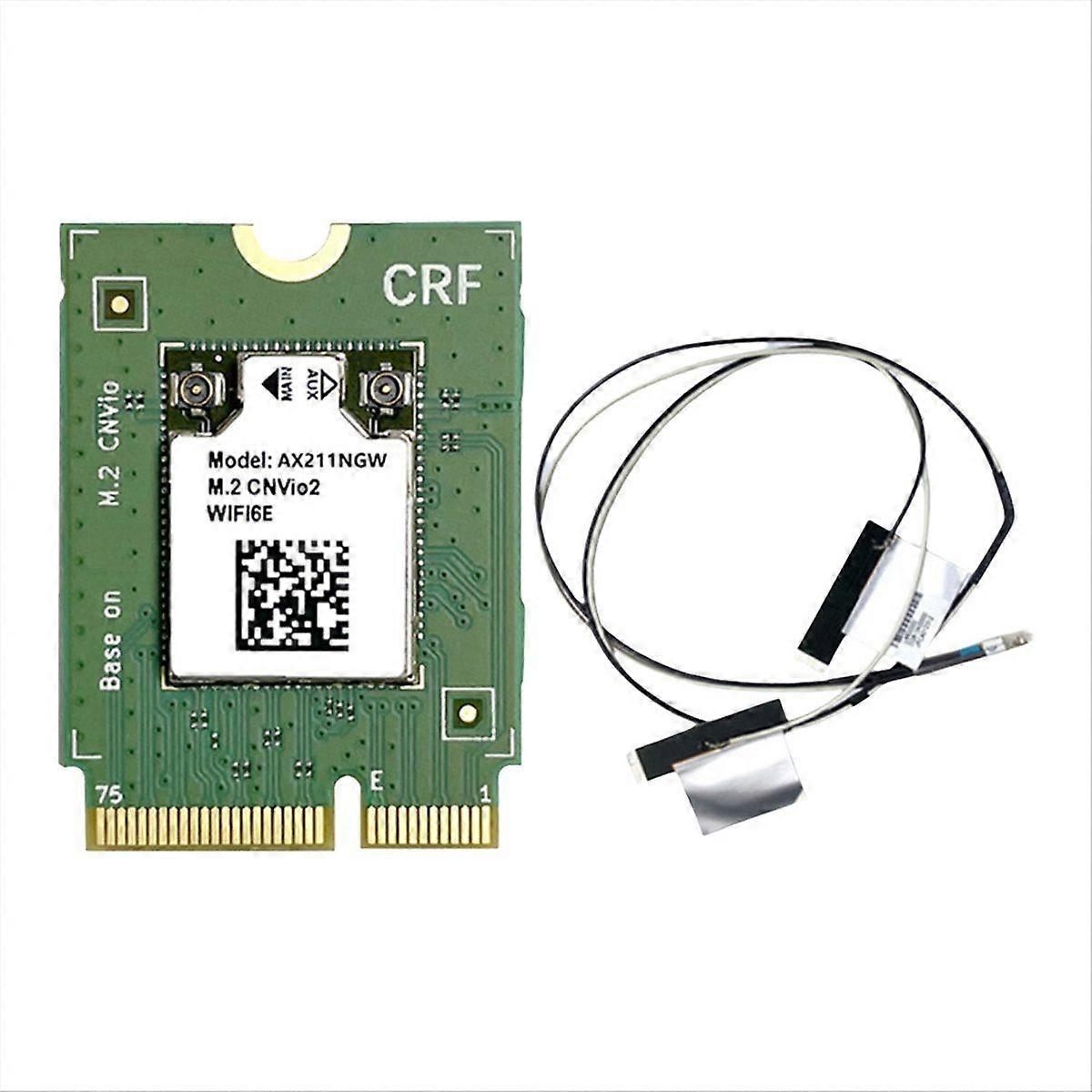 AX211NGW WiFi 6E Card+2xAntenna M.2 CNVio Bluetooth 5.3 802.11AX