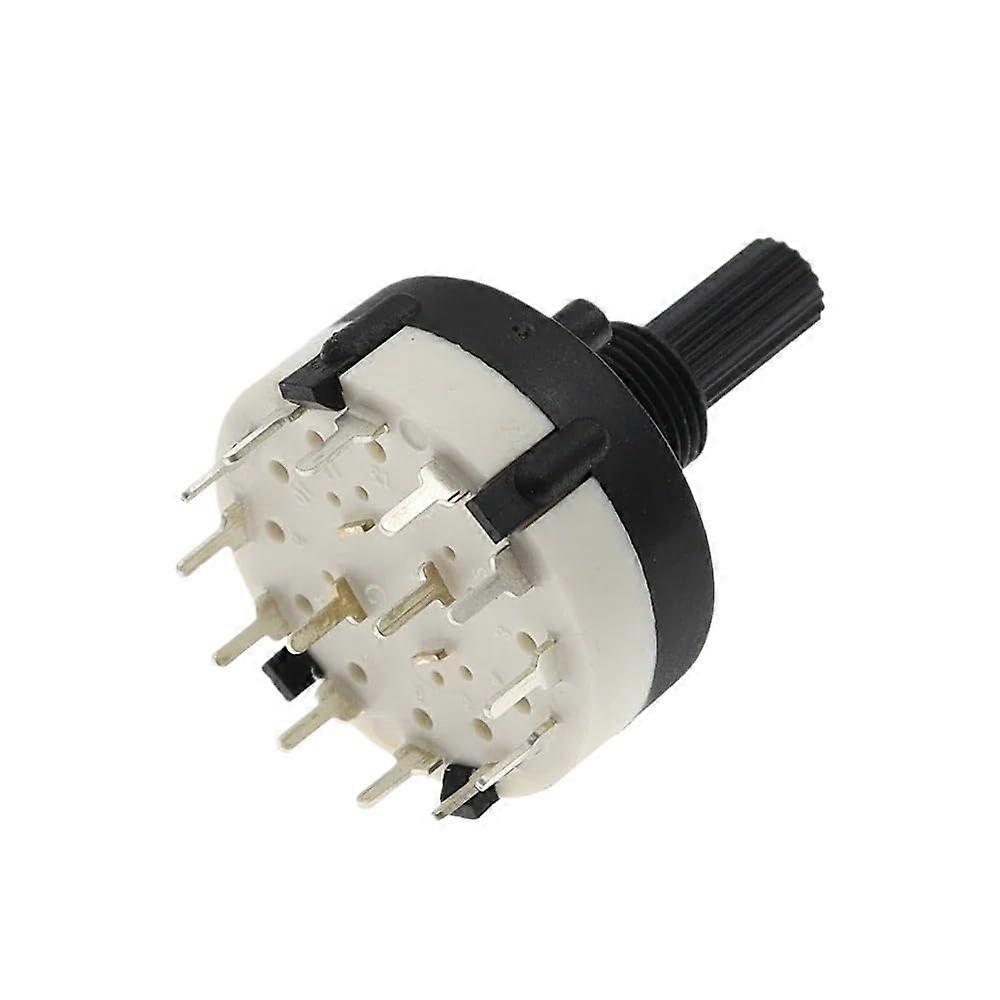 Rotary Selector Switch 2 Pole, 6 Position, 6 Selectable Band, Single Deck