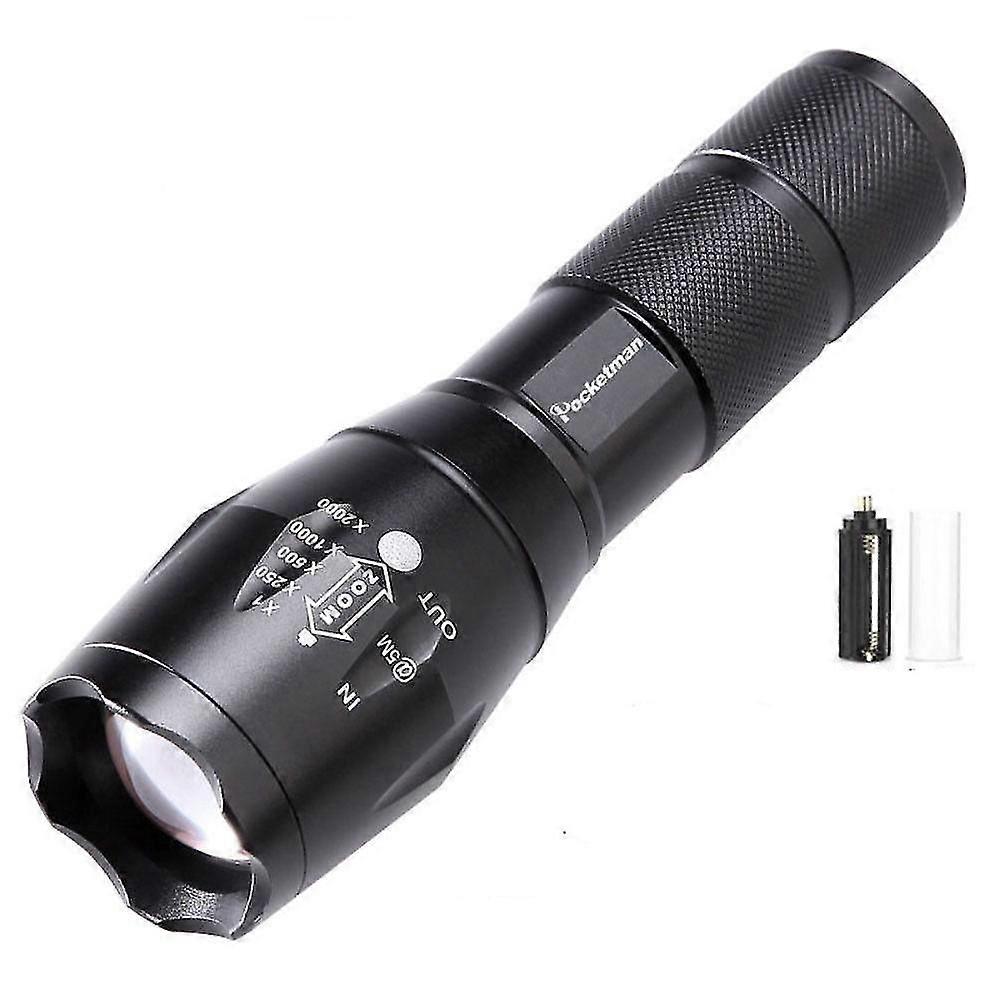 35000lm T6 Tactical Led Flashlight Zoomable Torch Outdoor Lighting 5 Modes